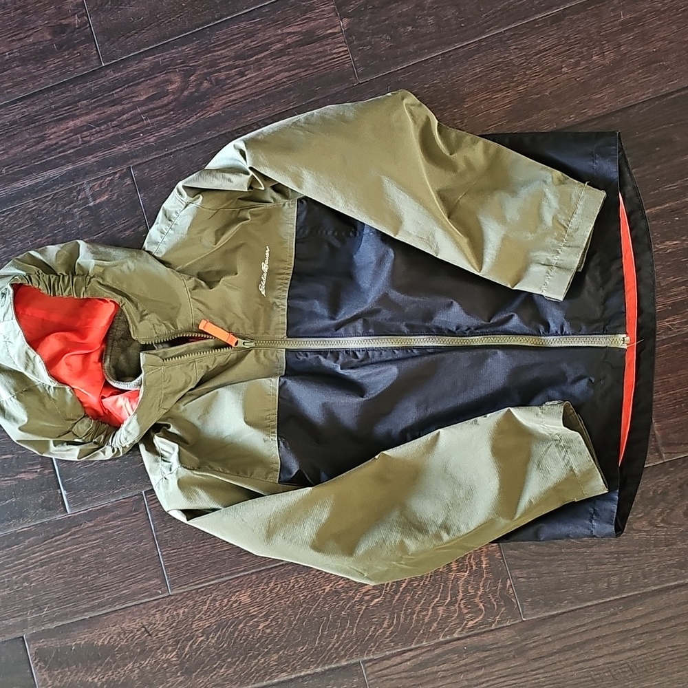 Eddie Bauer 2 In 1 Removeable Kids Camouflage Fleece Jacket